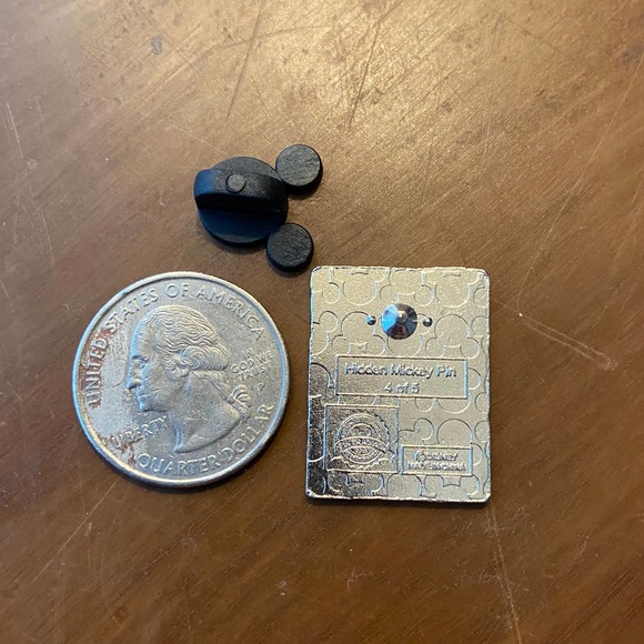 Disney Tinkerbell Silhouette brown enamel pin hidden mickey 4 of 5 - Picture 3 of 4